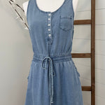 Denim Henley Dress - The Nines