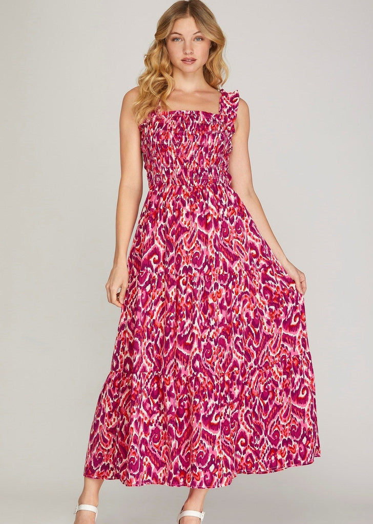 Sunset Dreams Smocked Woven Dress - 3 Colors!