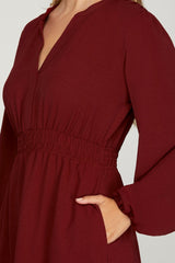 Woven Elastic Waist Dresses - 2 Colors!