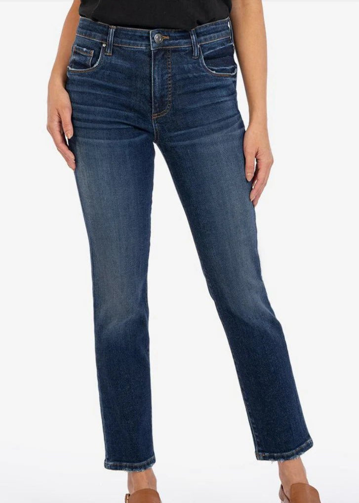 KUT Reese High Rise Fab Ab Ankle Straight Leg Jean - FINAL SALE! - The Nines