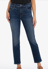 KUT Reese High Rise Fab Ab Ankle Straight Leg Jean