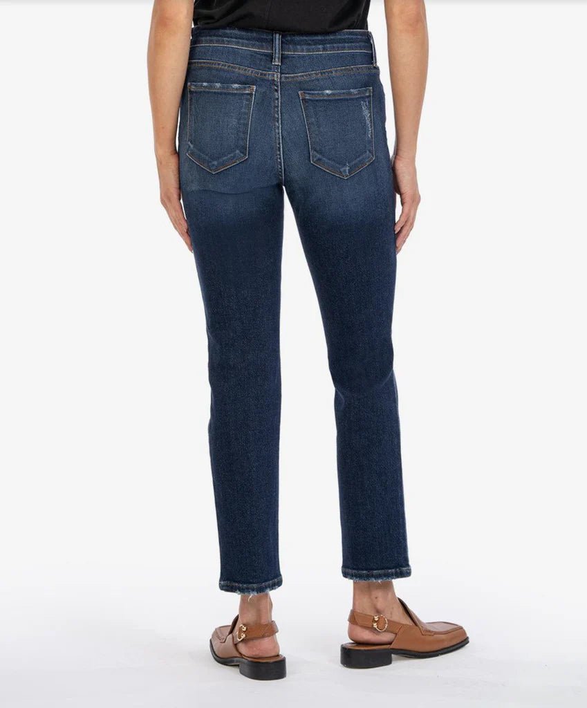 KUT Reese High Rise Fab Ab Ankle Straight Leg Jean - FINAL SALE! - The Nines
