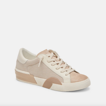 Dolce Vita Zina Sneakers - WHITE DUNE EMBOSSED LEATHER