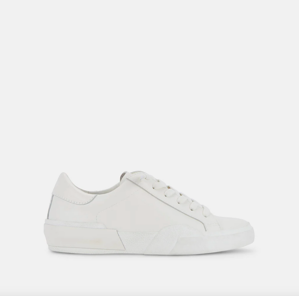 Dolce Vita Zina 360 Sneakers - WHITE RECYCLED LEATHER