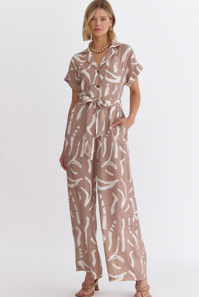 Basking In The Sun Printed Jumpsuits - 2 Colors!