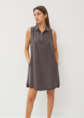 Taking The Day Off Tencel Collared Dresses - 2 colors!