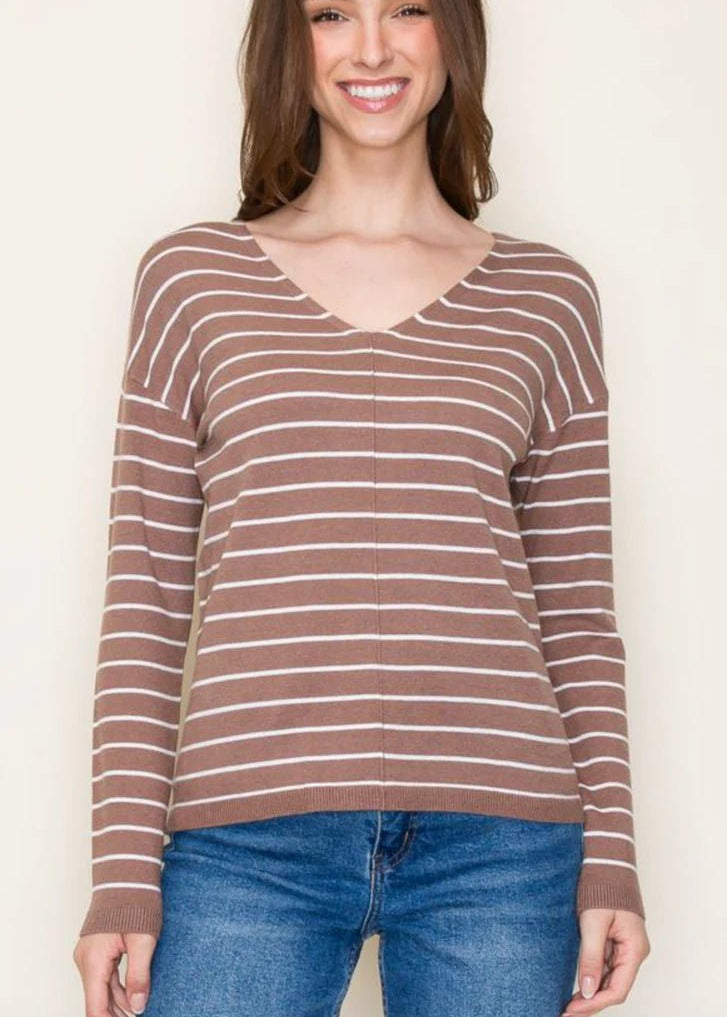 The Rosalie Striped Pullovers - 2 Colors! - The Nines