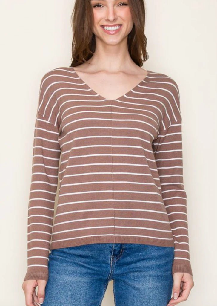 The Rosalie Striped Pullovers - 2 Colors! - The Nines