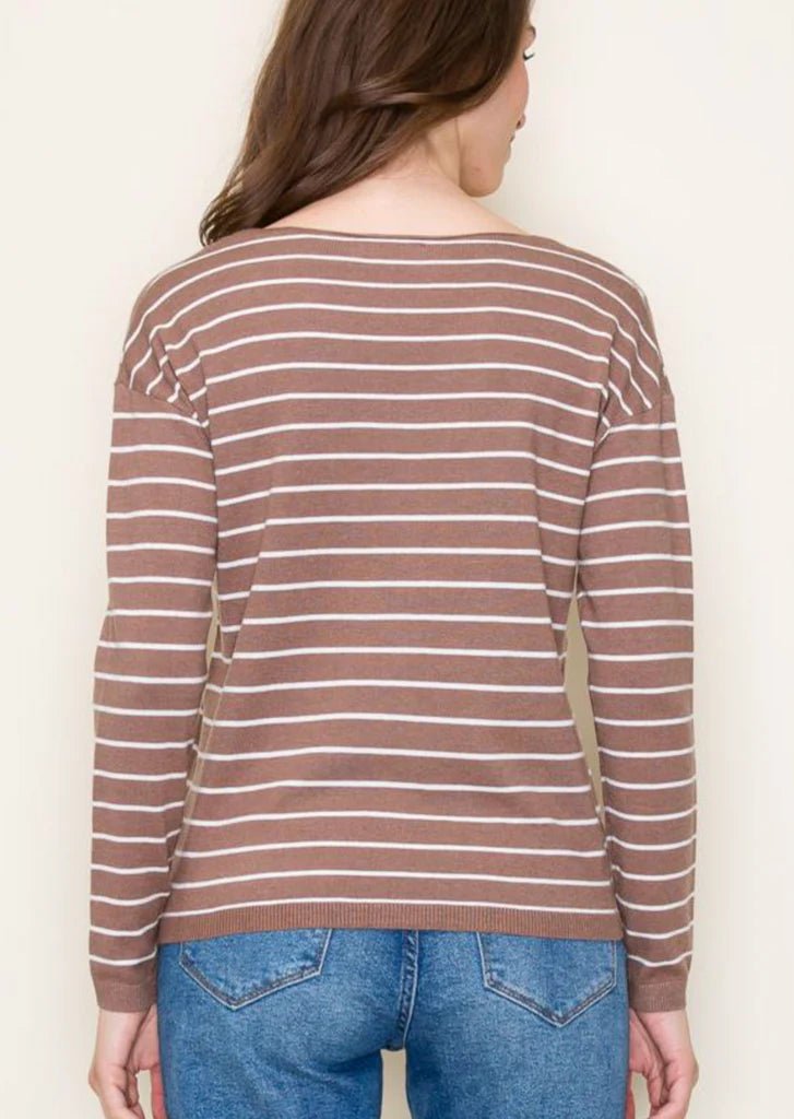 The Rosalie Striped Pullovers - 2 Colors! - The Nines