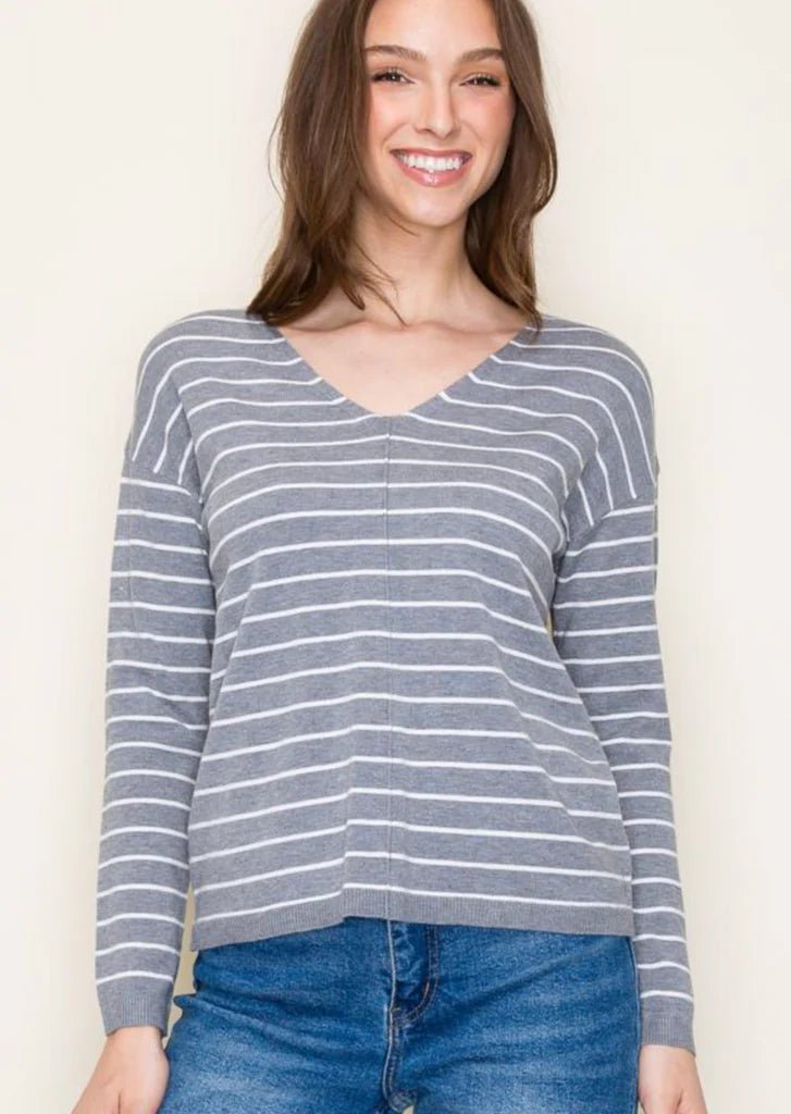 The Rosalie Striped Pullovers - 2 Colors! - The Nines
