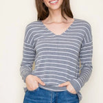 The Rosalie Striped Pullovers - 2 Colors! - The Nines