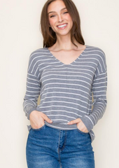 The Rosalie Striped Pullovers - 2 Colors!