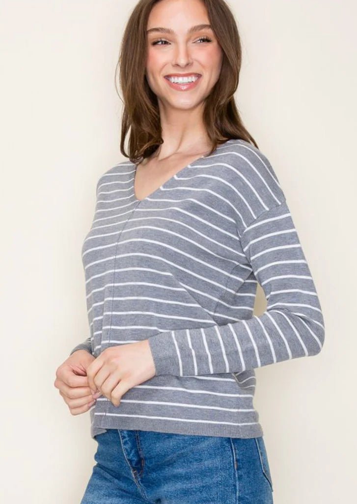 The Rosalie Striped Pullovers - 2 Colors! - The Nines