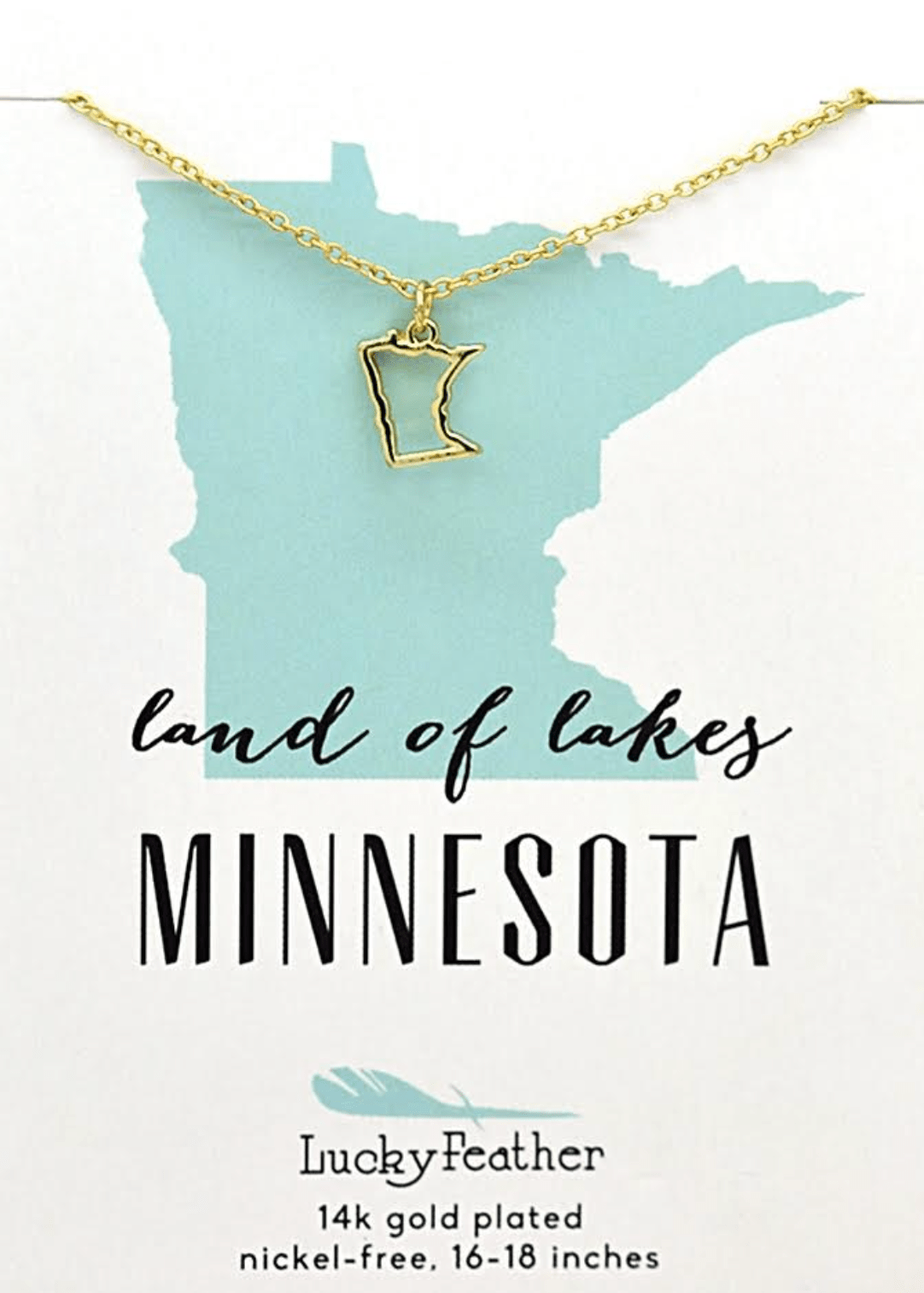 Minnesota 14K Nickel Free Necklace - The Nines