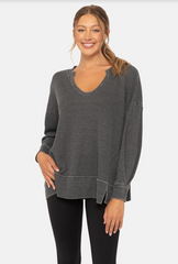 Cotton Blend Waffle Top - 3 colors!