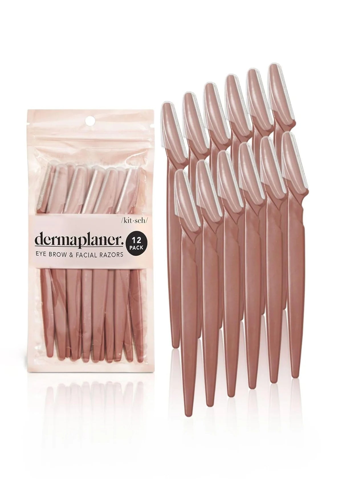 Recycled Plastic Dermaplaners 12pc Set - Terracotta - The Nines
