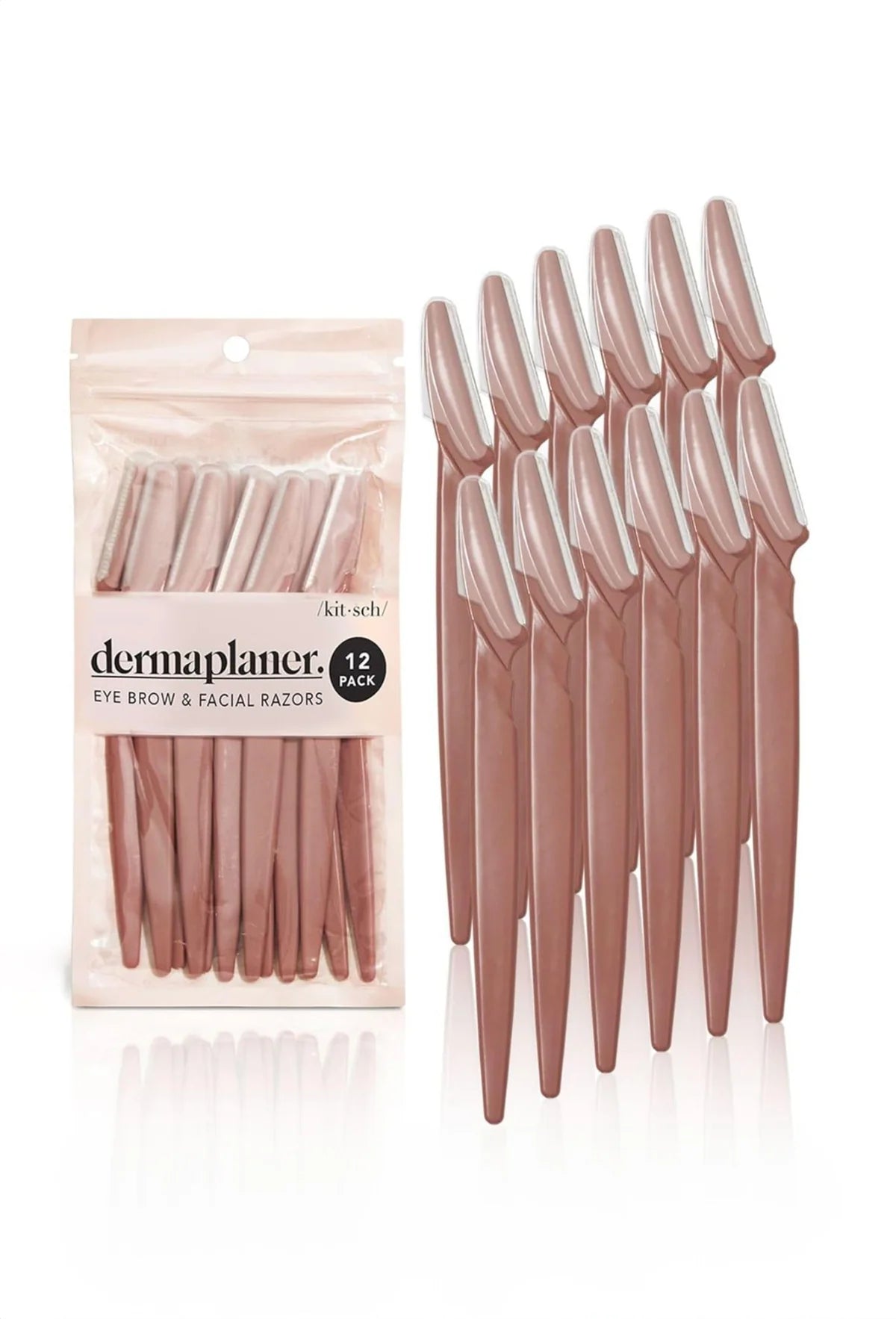 Recycled Plastic Dermaplaners 12pc Set - Terracotta - The Nines