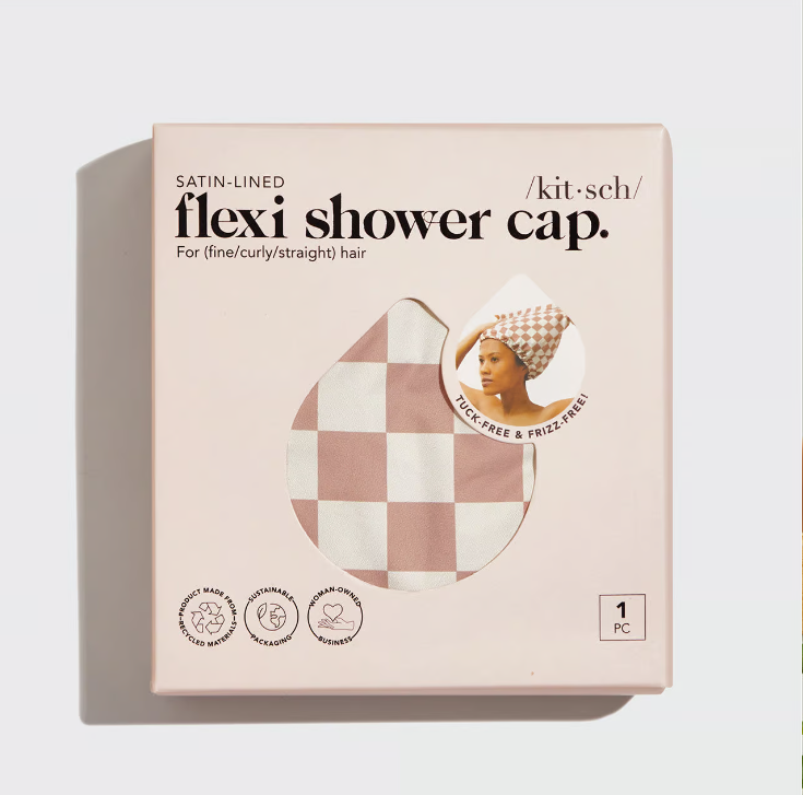 Kitsch Satin Lined Luxury Shower Cap