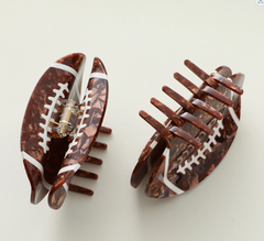 Game Day Large Football Claw Clip