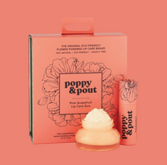 Poppy & Pout Lip Care Duo Gift Set - Pink Grapefruit