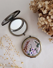 Embroidered Compact Mirrors - 2 Styles & Multiple Designs