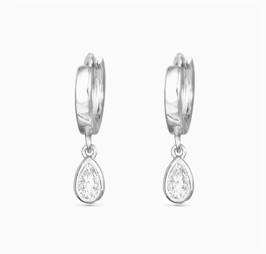 Amanda Blu Teardrop Huggie Earrings - 2 Colors! - The Nines