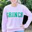 Grinch Textured Letter Sweatshirt