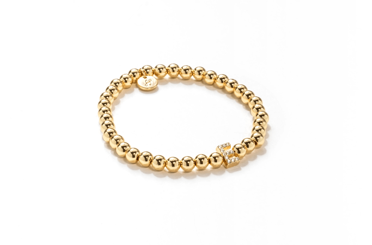 Soul Stack Initial Bracelets - E - The Nines