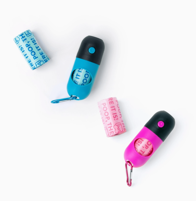 Poop, There It Is! 2 - in - 1 Flashlight & Doggie Bag Dispenser - The Nines