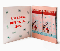 Holiday Card Sock Gift - Gingerbread - FINAL SALE