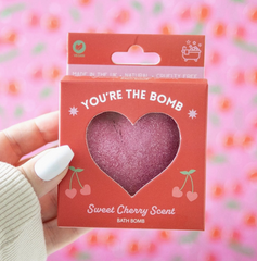 You're the Bomb Cherry Heart Valentine's Day Bath Bomb