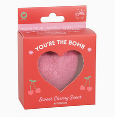 You're the Bomb Cherry Heart Valentine's Day Bath Bomb