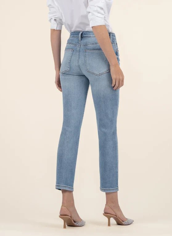 KUT Rachael High Rise Distressed Mom Jeans - FINAL SALE! - The Nines