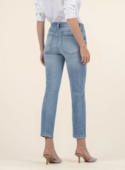 KUT Rachael High Rise Distressed Mom Jeans