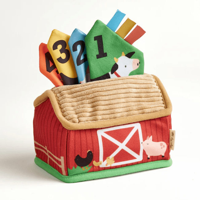 Itzy Sensory Scarves™ Pull - And - Take Toy - Farm Friends - The Nines