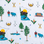 Minnesota Baby Muslin Swaddle Receiving Blanket - The Nines