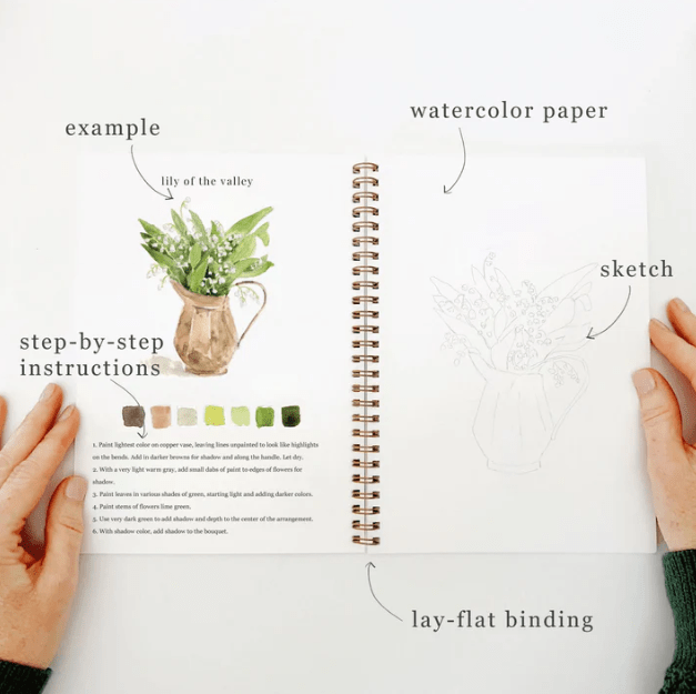 Bouquets Watercolor Workbook - The Nines