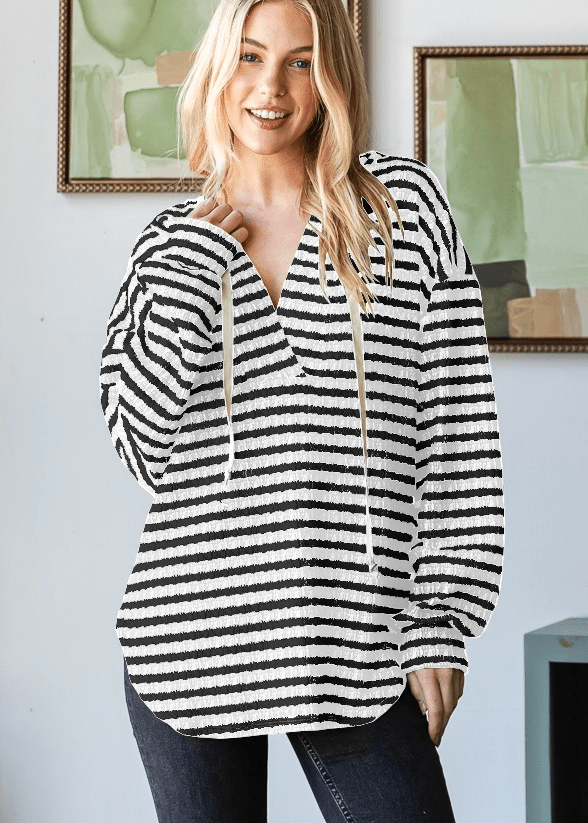 All I Want Striped Hoodie - The Nines