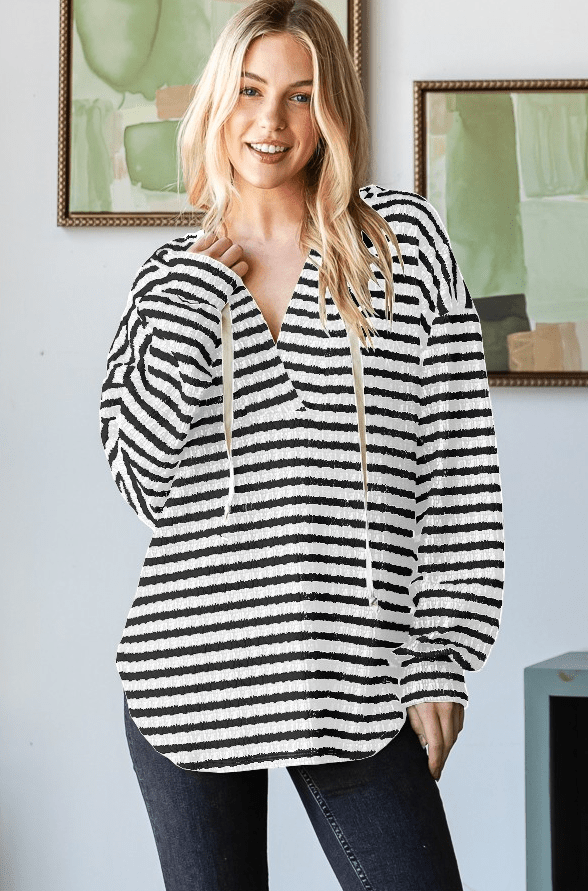 All I Want Striped Hoodie - The Nines