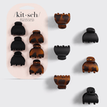 Kitsch X - Small Recycled Matte Plastic Claw Clips 6pc - The Nines