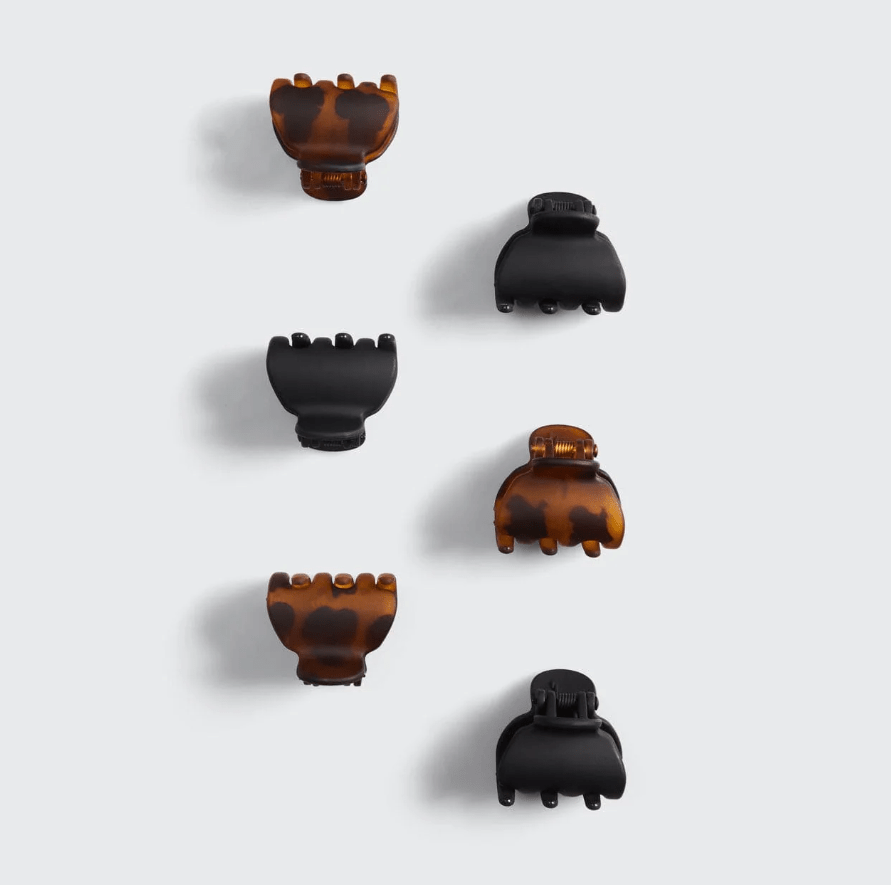 Kitsch X - Small Recycled Matte Plastic Claw Clips 6pc - The Nines