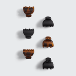 Kitsch X - Small Recycled Matte Plastic Claw Clips 6pc - The Nines