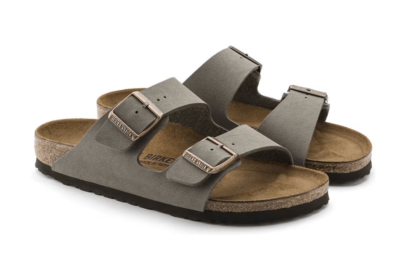 Birkenstock Arizona Birkibuc Stone Sandal - FINAL SALE! - The Nines
