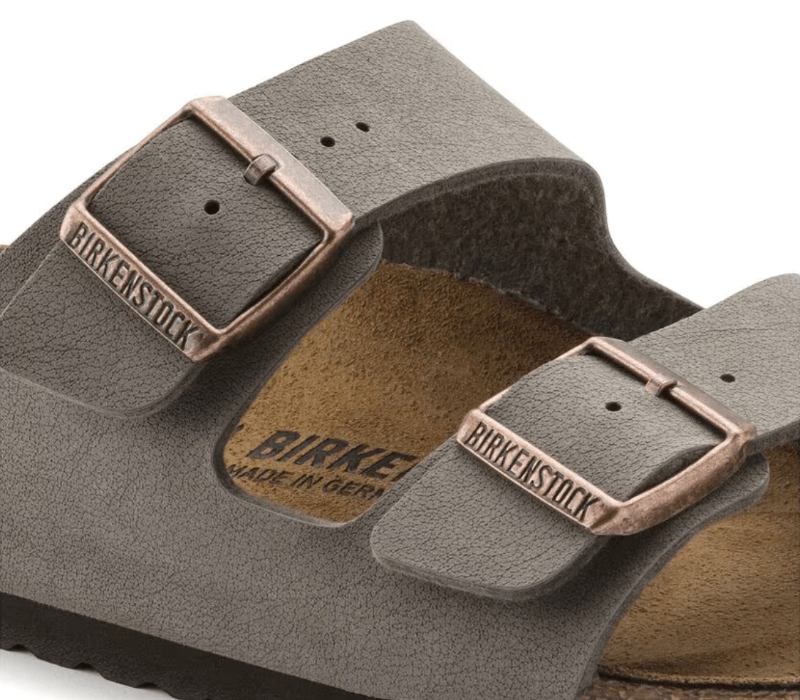 Birkenstock Arizona Birkibuc Stone Sandal - FINAL SALE! - The Nines