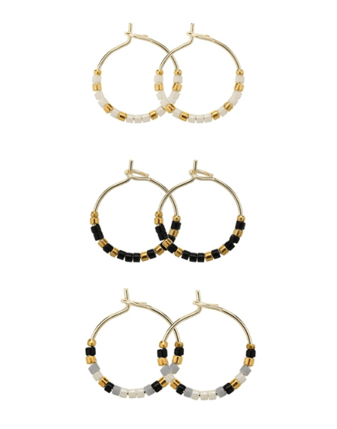 Petite Miyuka Delicate Hoops Set - 2 colors! - The Nines