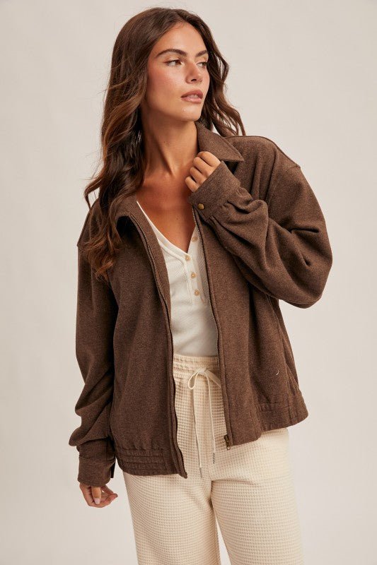 Soft Jersey Zip Up Jackets - 2 colors! - The Nines