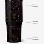 HydroJug 32 oz Sport - Mocha Tortoise - The Nines