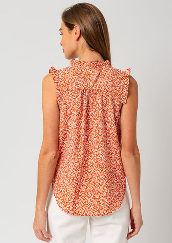 Terracotta Floral Top