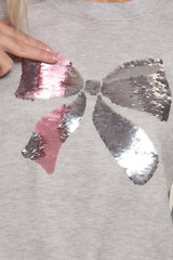 Sequin Bow Pullovers - 2 Colors! - FINAL SALE