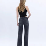 Black Angelic Wash High Rise Vintage Flare - The Nines